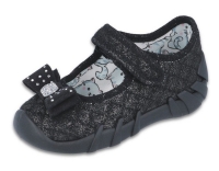 0-109P184 SPEEDY CZARNE z kokardką :: kapcie buciki czółenka baleriny eleganckie obuwie dziecięce poniemowlęce Befado 18-26 0-109P184 SPEEDY CZARNE z kokardką :: kapcie buciki czółenka baleriny eleganckie obuwie dziecięce poniemowlęce Befado 18-26