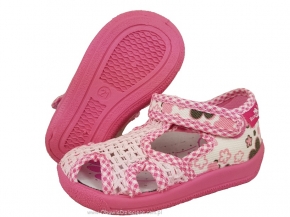 0-13-141L BIAŁO RÓŻOWE w kwiatki WKŁADKI SKÓRZANE buciki kapcie wcz.dziecięce obuwie dziecięce Renbut 19-27 0-13-141L BIAŁO RÓŻOWE w kwiatki WKŁADKI SKÓRZANE buciki kapcie wcz.dziecięce obuwie dziecięce Renbut 19-27