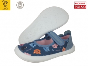 1-143X005 BAREFOOT NIEBIESKIE W KOTKI BALERINKI DZIEWCZĘCE BEFADO Z PACHNĄCĄ PODESZWĄ I WKŁADKAMI SKÓRZANYMI 25-30 1-143X005 BAREFOOT NIEBIESKIE W KOTKI BALERINKI DZIEWCZĘCE BEFADO Z PACHNĄCĄ PODESZWĄ I WKŁADKAMI SKÓRZANYMI 25-30