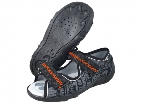 20-33-378P CZARNY TEXT : WKŁADKI PROFILOWANE : sandałki - sandały profilaktyczne - kapcie obuwie dziecięce Renbut 26-30 20-33-378P CZARNY TEXT : WKŁADKI PROFILOWANE : sandałki - sandały profilaktyczne - kapcie obuwie dziecięce Renbut 26-30