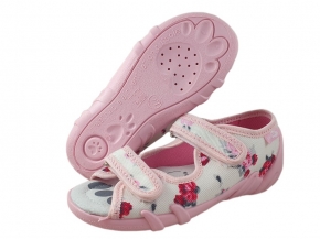 20-33-378PN BIAŁY RÓŻ RÓŻYCZKI : WKŁADKI PROFILOWANE : sandałki, sandały profilaktyczne kapcie obuwie dziecięce Renbut 26-30 20-33-378PN BIAŁY RÓŻ RÓŻYCZKI : WKŁADKI PROFILOWANE : sandałki, sandały profilaktyczne kapcie obuwie dziecięce Renbut 26-30