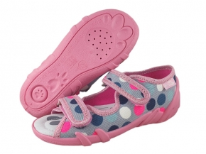 20-33-378PN POPIEL RÓŻ KROPY : WKŁADKI PROFILOWANE : sandałki, sandały profilaktyczne kapcie obuwie dziecięce Renbut 26-30 20-33-378PN POPIEL RÓŻ KROPY : WKŁADKI PROFILOWANE : sandałki, sandały profilaktyczne kapcie obuwie dziecięce Renbut 26-30