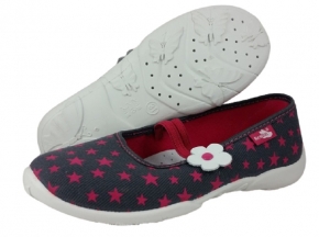 1-33-414 SZARY GWIAZDKI balerinki kapcie wcz.dziecięce Renbut 1-33-414 SZARY GWIAZDKI balerinki kapcie wcz.dziecięce Renbut