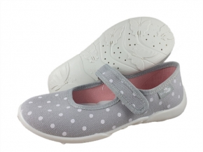 1-33-415 P POPIEL KROPKI WKŁADKA PROFILOWANA AG+ balerinki kapcie wcz.dziecięce Renbut 1-33-415 P POPIEL KROPKI WKŁADKA PROFILOWANA AG+ balerinki kapcie wcz.dziecięce Renbut