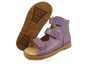 8-B-26fi. BAJBUT FIOLETOWE sandały ortopedyczne : WKŁADKI SKÓRZANE ORTO SUPINUJĄCE : kapcie przedszk. 19-34 Bajbut 8-B-26fi. BAJBUT FIOLETOWE sandały ortopedyczne : WKŁADKI SKÓRZANE ORTO SUPINUJĄCE : kapcie przedszk. 19-34 Bajbut