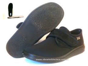 62-037D001 Dr Orto CZARNE elastyczne obuwie profilaktyczno-ortopedyczne damskie - męskie BEFADO  Dr Orto System 36 - 41