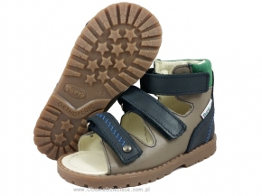 8-1199-78 popielato granatowo zielone buty-sandałki-kapcie profilaktyczne przedszk. 19-25 Mrugała 8-1199-78 popielato granatowo zielone buty-sandałki-kapcie profilaktyczne przedszk. 19-25 Mrugała