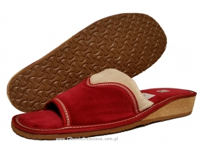 6-no10op CZERWONY BEŻ kapcie pantofle papucie domowe na koturnie dziewczęce damskie Nobex 36-41 6-no10op CZERWONY BEŻ kapcie pantofle papucie domowe na koturnie dziewczęce damskie Nobex 36-41