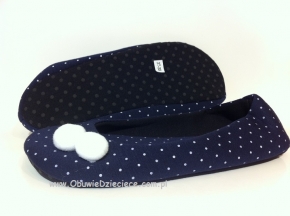 4-PATRYCJA 404 granatowe w białe kropki czółenka baletki fasolki buciki kapcie dziewczęce RAWEKS 35-40 4-PATRYCJA 404 granatowe w białe kropki czółenka baletki fasolki buciki kapcie dziewczęce RAWEKS 35-40