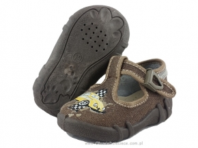 0-13-102 brązowe auto wkładki skórzane buciki-kapcie wcz.dziecięce Renbut 19-25 0-13-102 brązowe auto wkładki skórzane buciki-kapcie wcz.dziecięce Renbut 19-25