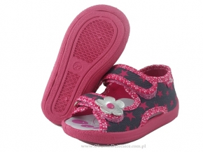0-13-112L AMARANT GWIAZDKI WKŁADKI SKÓRZANE sandałki kapcie wcz.dziecięce buty Renbut 19-27 0-13-112L AMARANT GWIAZDKI WKŁADKI SKÓRZANE sandałki kapcie wcz.dziecięce buty Renbut 19-27