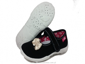 1-33-415 CZARNE z kokardką :WKŁADKI SKÓRZANE balerinki kapcie wcz.dziecięce Renbut 1-33-415 CZARNE z kokardką :WKŁADKI SKÓRZANE balerinki kapcie wcz.dziecięce Renbut