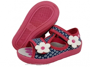 0-13-140 GRANAT AMARANT KOTWICA sandałki kapcie wcz.dziecięce Renbut 0-13-140 GRANAT AMARANT KOTWICA sandałki kapcie wcz.dziecięce Renbut