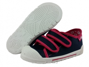 1-33-383 RENBUT granatowo różowe z brokatem półtrampki kapcie buciki dziecięce Renbut 1-33-383 RENBUT granatowo różowe z brokatem półtrampki kapcie buciki dziecięce Renbut