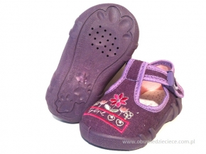 0-13-102 FIOLET KWIATKI wkładki skórzane buciki-kapcie wcz.dziecięce Renbut 0-13-102 FIOLET KWIATKI wkładki skórzane buciki-kapcie wcz.dziecięce Renbut