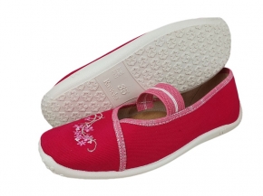 21-3SYL/55/01 różowe na gumkę wkładki skórzane czółenka-kapcie-buciki dziewcz.+wkładki Raweks 21-3SYL/55/01 różowe na gumkę wkładki skórzane czółenka-kapcie-buciki dziewcz.+wkładki Raweks