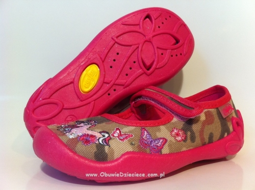 1-114X104 BLANCA różowe w moro balerinki czółenka dziewczęce kapcie-buciki obuwie dziecięce  Befado  25-30