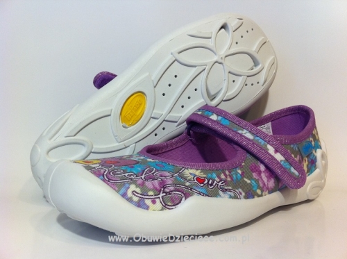 20-114Y065  Blanca czółenka dziewczęce kapcie-buciki obuwie dziecięce Befado 31-36