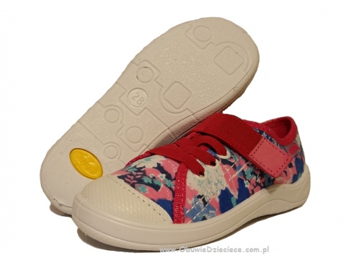 1-251X037 Tim niebiesko różowe półtrampki na rzep kapcie buciki obuwie dziecięce buty Befado 25-30