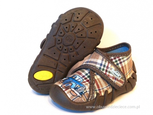 0-112P041 SPEEDY kapcie-buciki obuwie dziecięce na rzep poniemowlęce Befado  18-25