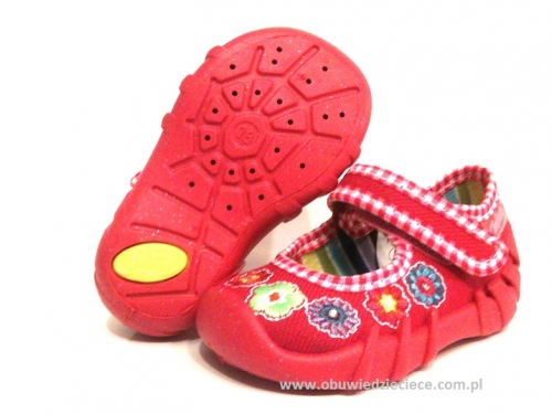 0-109P059 SPEEDY różowe kapcie-buciki-czółenka-obuwie dziecięce poniemowlęce Befado  19-25
