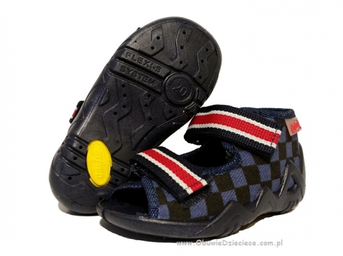 01-250P032 SNAKE czarno granatowe  sandalki kapcie buciki obuwie dziecięce wcz.dziecięce buty Befado Snake