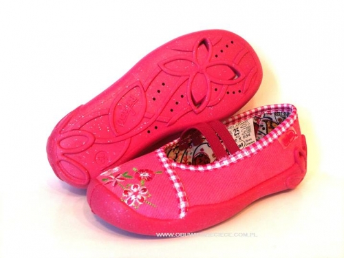 1-116X034 BLANCA różowe balerinki czółenka dziewczęce  :: WKŁADKI SKÓRZANE :: kapcie buciki obuwie dziecięce  Befado  25-30