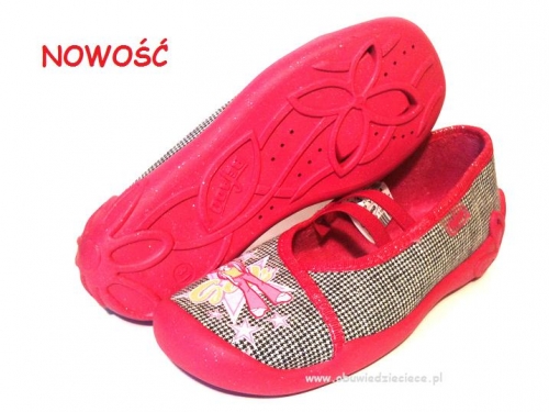 21-116Y014 BLANCA różowe czółenka balerinki dziewczęce kapcie buciki obuwie dziecięce Befado