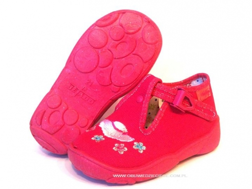 0-674P101 MAXI c.różowe :: WKŁADKI SKÓRZANE :: kapcie buciki obuwie wcz.dziecięce  Befado  18-26