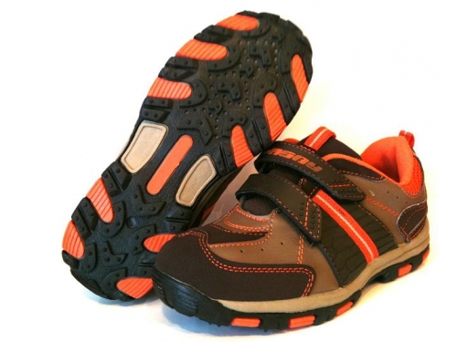 24-U257A brązowo/pomarańczowe obuwie sportowe dziecięce Hasby