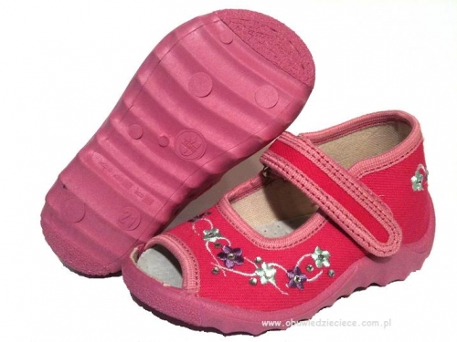 0-L307 różowe buciki-kapcie wcz.dziecięce Lemigo Sandra