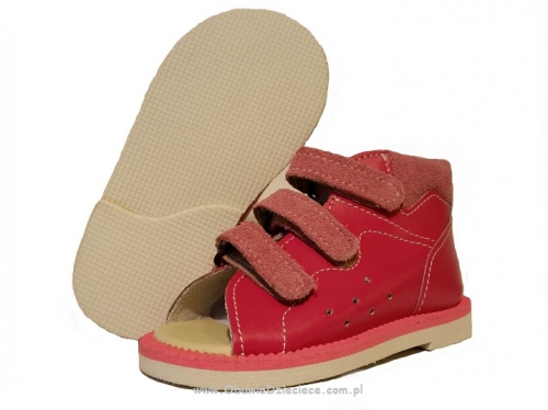 8-BP38MP/0 MIGOTKA ciemno różowe kapcie sandałki obuwie profilaktyczne wcz.dzieciece 18-23 buty Postęp