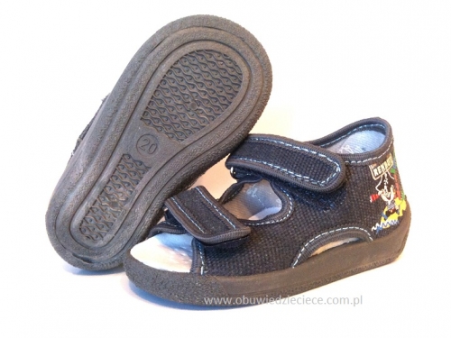 0-13-112 szare sandałki kapcie obuwie wcz.dziecięce buty Renbut  19-25