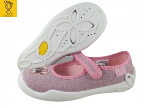 20-114Y553 BLANCA RÓŻOWE Z PIESKIEM :: MIĘKKIE WKŁADKI SOFT-B system :: balerinki czółenka dziewczęce kapcie buciki obuwie dziecięce 20-114Y553 BLANCA RÓŻOWE Z PIESKIEM :: MIĘKKIE WKŁADKI SOFT-B system :: balerinki czółenka dziewczęce kapcie buciki obuwie dziecięce